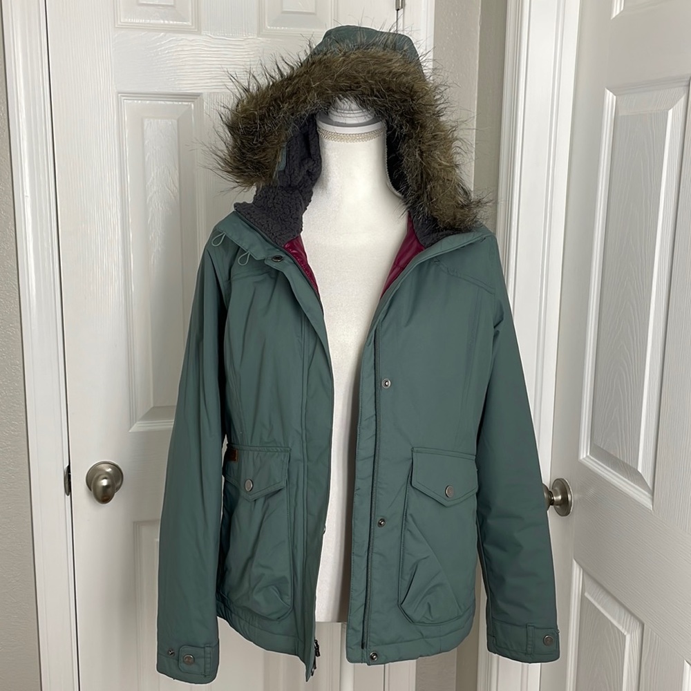 Columbia Grandeur Peak grayish green coat, size M